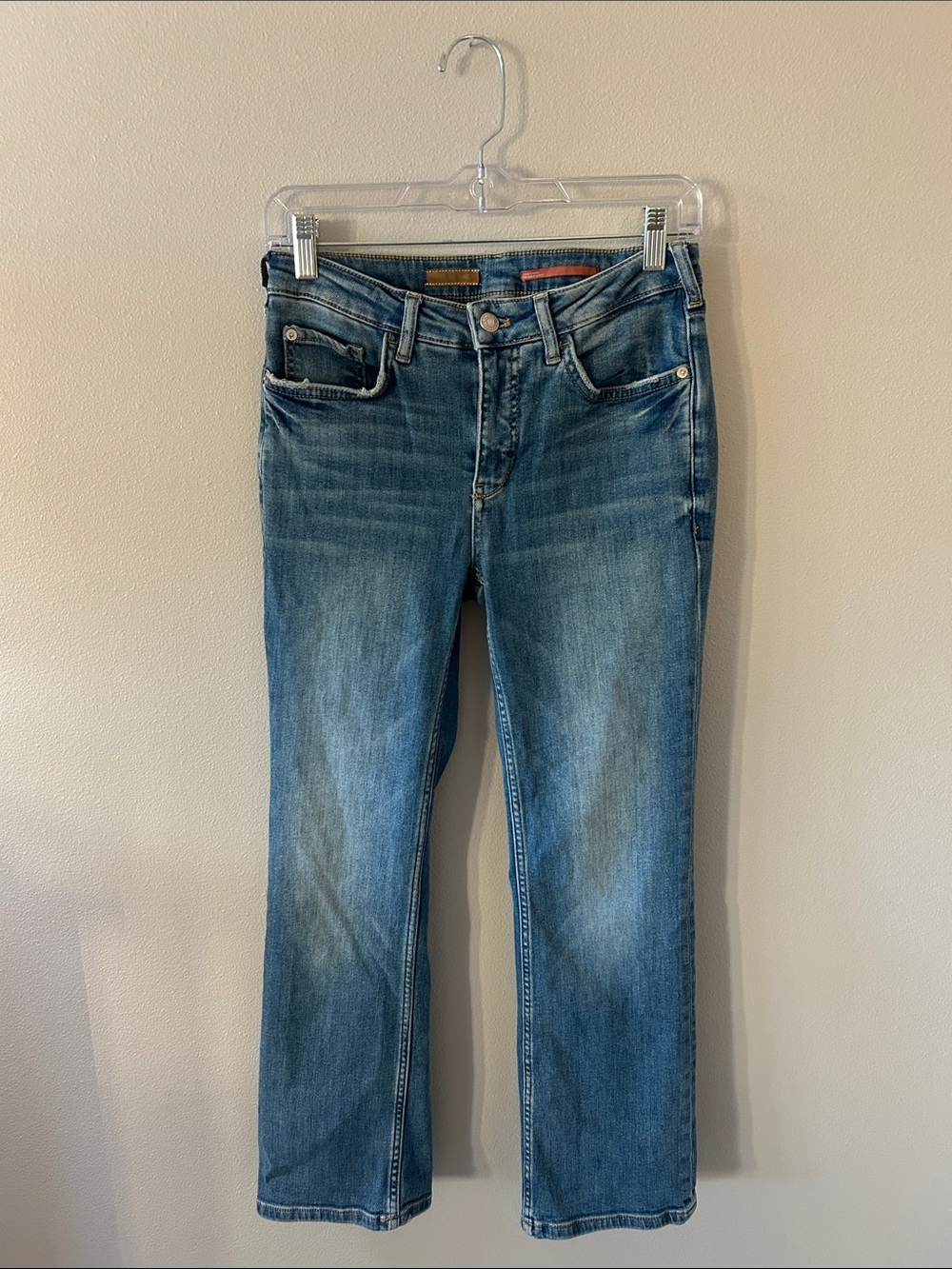 Pilcro by Anthropologie straight leg crop women’s Jeans in Medium Wash size 26